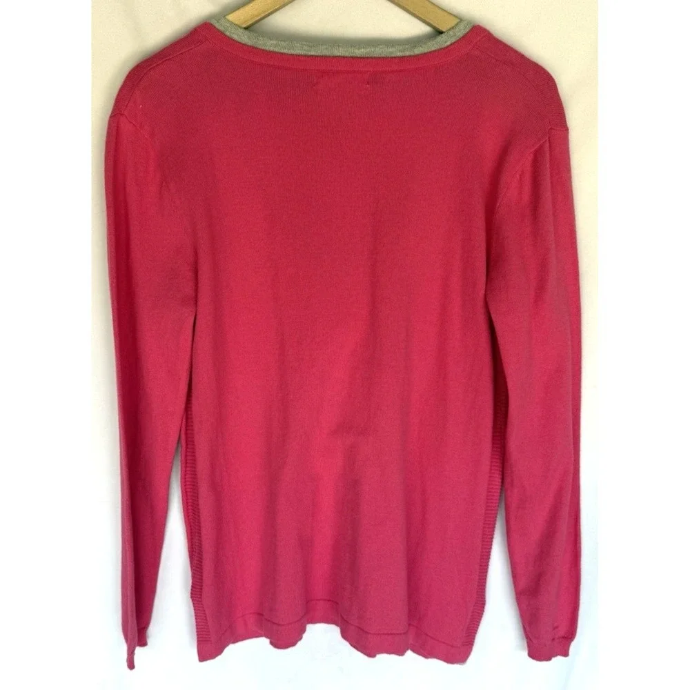 Lot 2 Fresh Produce Womens V Neck Tunic Sweater Size L Casual Comfort Lightweigh - Picture 14 of 16